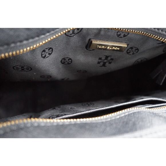 Tory Burch Black Saffiano Robinson Handbag Crossbody - Picture 13 of 13